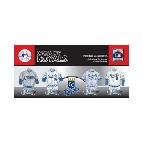MLB Kansas City Royals 4-Pack Uniform Magnet Set