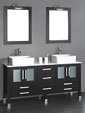 63 Double Sink Modern Contemporary Bathroom Vanity