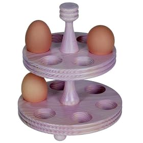 T&G 2-Tier Egg Rack with Pink Finish. Holds 12 eggs. d170x203mm