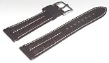 Timex Crocodile Texture 20mm Brown Watch Band Stainless Buckle