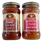 Indian Indulgence Mango Pickle Set Gor Keri and Chundo by Indulgence