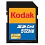 Kodak SD Card  512 MB KPSD512SCS (Retail Package)