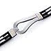 Art Deco Stainless Steel Black Rubber Mens Golf title=