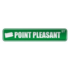 " POINT PLEASANT ST " STREET SIGN USA CITY PENNSYLVANIA