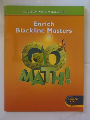 GO MATH! Enrich Blackline Masters Grade 5 Common Core Edition Isbn 9780547588018