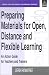 Preparing Materials in Open, Distance and Flexible Learning: An Action Guide for Teachers and Trainers (Open & Distance Learning)