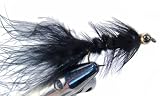 Black Wooly Bugger Fly Qty. 3