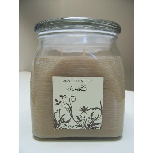 Alaura Candles Extra Large Sandstone Covered Jar Scented