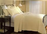 Classic Cotton Sateen Quilt Coverlet, King, Ivory