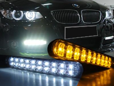 JDM Style 30 LED DRL Daytime Running Light Kit With Amber Turn Signals For TOYOTA FJ40