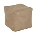 Tan Cube Tuffet Urban Suede By Elite Furniture