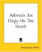 Adonais An Elegy On The Death