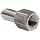 Brennan 2705-04-06-SS, Stainless Steel JIC Tube Fitting, 04FP-06MJ Bulkhead Adapter, 3/8" Tube OD x 1/4-18 NPTF Female