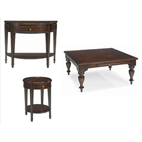 Bernhardt Furniture Sale 383 Market Street Square Cocktail Table Set with Round Chairside Table i...