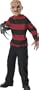 Nightmare on Elm Street Child's Freddy Costume with Mask and Shirt, Large