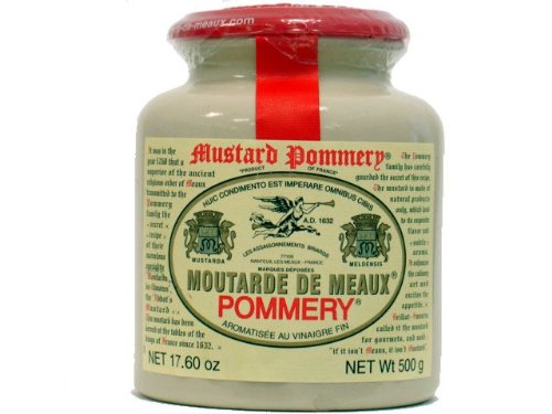 Moutarde de Meaux Pommery Mustard-500g (17 oz) Stone Crock by WorldsFoods.com