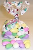 Scott's Cakes Chocolate Jordan Almonds 1/2 Pound Snowman Bag
