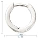 Sterling Silver Channel-Set Diamond Hoop Earrings (1/10 cttw) (0.4" Diameter) Sterling Silver Channel-Set Diamond Hoop Earrings (1/10 cttw) (0.4" Diameter)