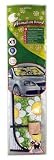 CAR SUN SHADE FRONT WINDOW "ANIMALS ON BOARD" 60 X 130 CM COW AND FLOWERS