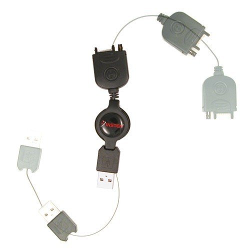 Retractable Data and Charging USB Cable for Palm TX   TUNGSTEN E2   T5   TREO 650   680   700w   700p   700wx   LifeDrive   Treo 750v