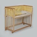 Beistellbett Babybett inkl. 8-teiligem Zubeh�r gelb