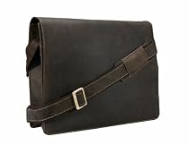 Visconti Visconti Leather Distressed Messenger Bag Harvard Collection, Brown, One Size
