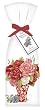Red Roses in Vase Towel Set