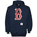 Apparel : Boston Red Sox Navy Blue Jersey Logo Hoody Sweatshirt