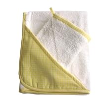 Tadpoles Towel With Hood, Yellow 35x35in, 1 ea