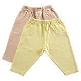 2-Pack Baby Pants, Yellow, 0-3 months