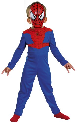 Childrens Toyshop  Toys : Spiderman Classic Value Costume & Mask - 3/5 Years