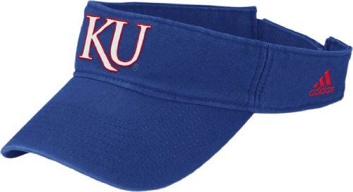 adidas Kansas Jayhawks Royal Blue Basic Logo Adjustable Visor