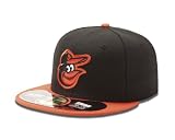 MLB Baltimore Orioles Authentic On Field Cap (Black/Orange, 8  1/2)