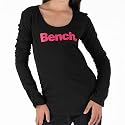 Bench Girls Long Sleeve Top Black/Pink