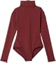 Capezio Girls 7-16 Turtleneck Long Sleeve Leotard,Maroon,M (8-10)