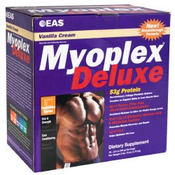 EAS Myoplex Deluxe Powder, Nutrition Shake, Vanilla Cream, 18 servings by EAS