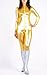 TOMSUIT Unicolor Shiny Metallic Zentai Catsuit, Front Open