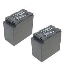 PANASONIC CGA-D54 / CGR-D54 Equivalent High Capacity Battery 2-Pack for CGR-D120 / CGR-D210 / CGP-210 & Many More Camcorders