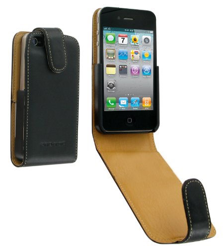 Pro-Tec Executive Ledertasche f&uuml;r iPhone 4/ 4S - Schwarz Preisvergleich