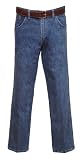 George Strait by Wrangler Mens Relaxed Fit Cowboy Cut Jean, Flex Denim, Stonewash