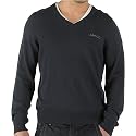 Bench Mens V-Neck Knit Top Navy