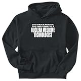 SWEATSHIRT BLACK " FOR NUCLEAR MEDICINE TECHNOLOGIST " X-Small
