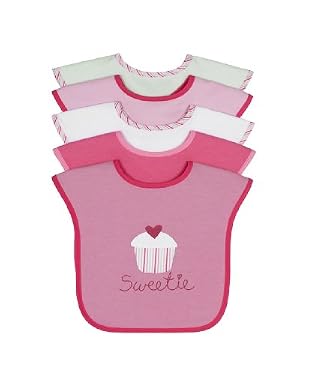 Girl s toddler bibs - 5pk
