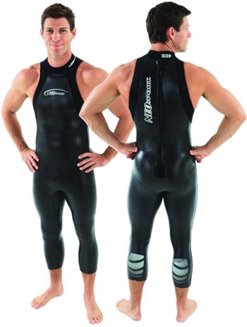 Men's NeoSport Short John 5/3mm NeoSport Unisex Triathlon Sleeveless Wetsuit Tri Suit