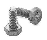 316 Stainless Steel Hex Head Bolt 1/4-20 Fully Threaded Silver Color
