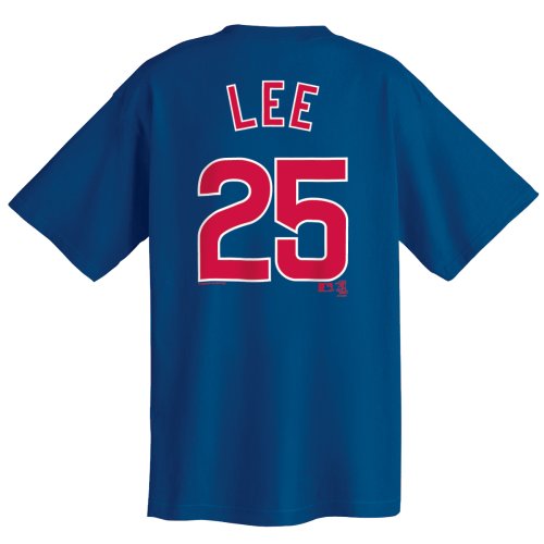 Derrek Lee Chicago Cubs Name and Number T-Shirt (XX-Large)