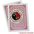 Red and Black Yin Yang Card Cover - Casino Supplies > Card Covers > Premium