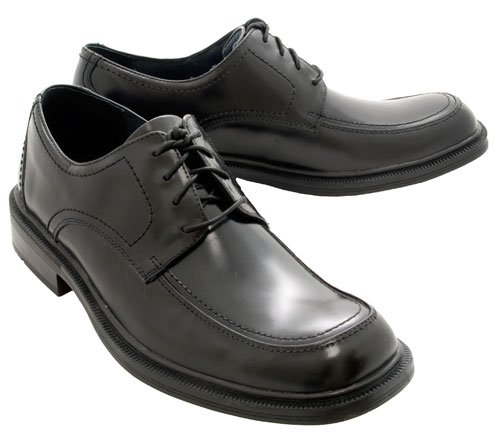 Bostonian Men's Cass Moc-Toe Lace-Up,Black Shine,11 M US