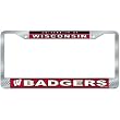 Wisconsin Badgers NCAA Chrome License Plate Frame by Wincraft