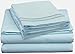 Clara Clark Premier 1800 Series 4pc Bed Sheet Set - Queen, Aqua Light Blue, Hypoallergenic, Deep Pocket